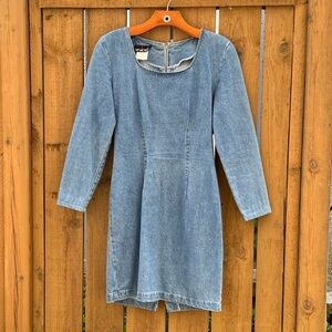 My Michelle Vintage Denim Bodycon Long Sleeve Minidress Women’s Size 5/6